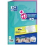 Oxford Cuaderno Espiral Write&Erase Folio 80 Hojas 4x4mm Pack 4+1 Colores Tendencia